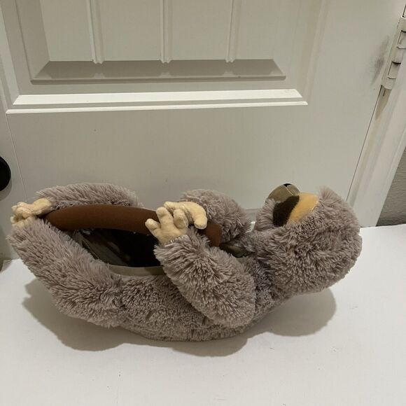 PTI Group Hanging Sloth Plush Basket Decor Halloween Easter Tan 13" 2020 - Picture 5 of 9